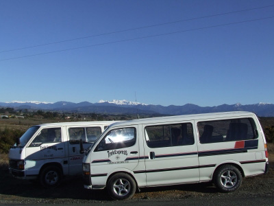 Track transport to National Parks in the top of the South Island of New Zealand