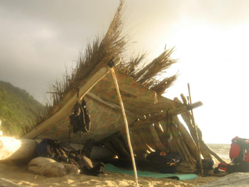 Den on beach