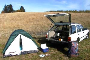 Rental station-wagons - designed to tour South Island